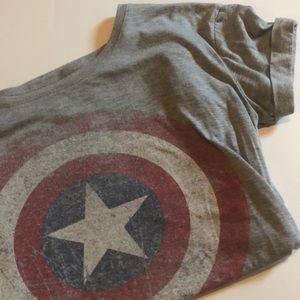 Marvel gray short sleeve tee shirt
